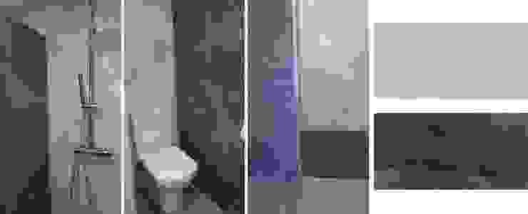 reforma de baño en grises e imitación piedra | homify