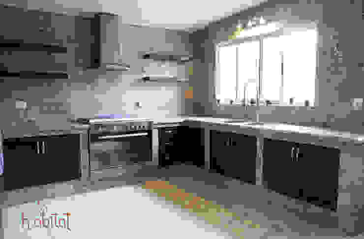 Cocina Moderna con azulejo Vintage, H-abitat Diseño & Interiores H-abitat Diseño & Interiores Eclectic style kitchen Tiles Multicolored
