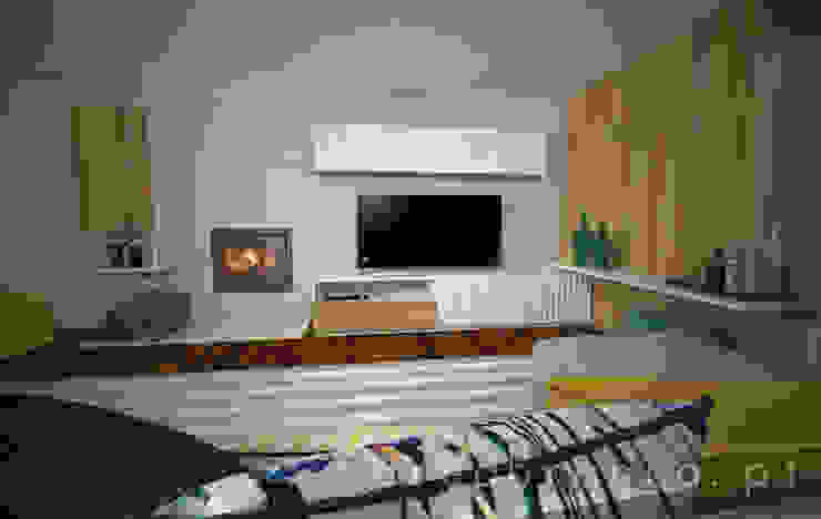 Móvel TV Salas de estar modernas por Areabranca Moderno