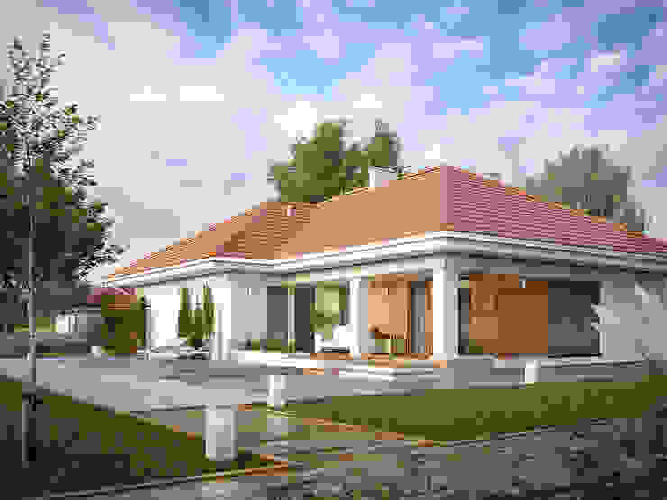 时尚预制屋: 拥有美丽红瓦屋顶的平房