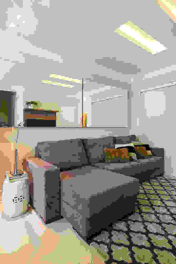 Detalhe sala de estar roberta ribeiro interiores Salas de estar modernas salas pequenas