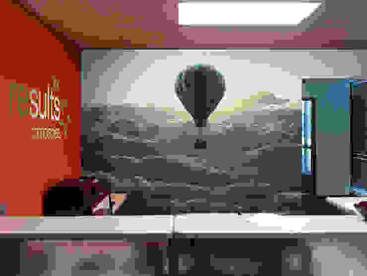 Air balloon Pixers Modern Study Room and Home Office Multicolored