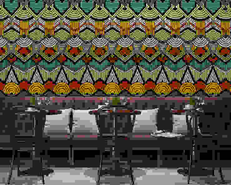 Tribal style Pixers Modern Walls and Floors Multicolored