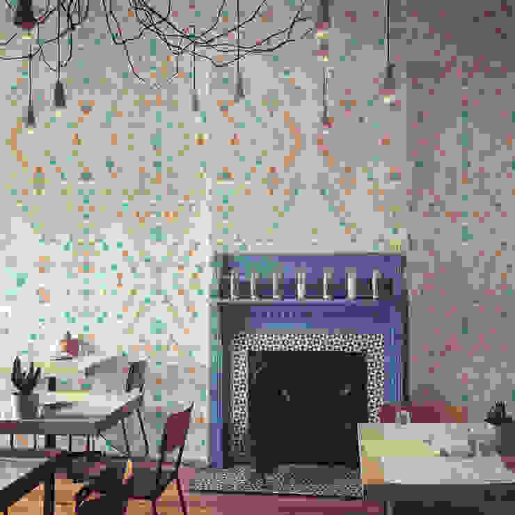 Rustic Ornament Pixers Walls Multicolored