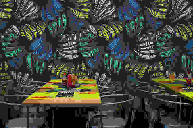 Modern Jungle Pixers Walls Multicolored