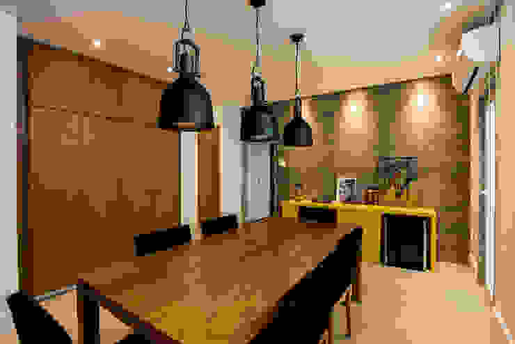 L2 Arquitetura Salle à manger moderne Bois Effet bois