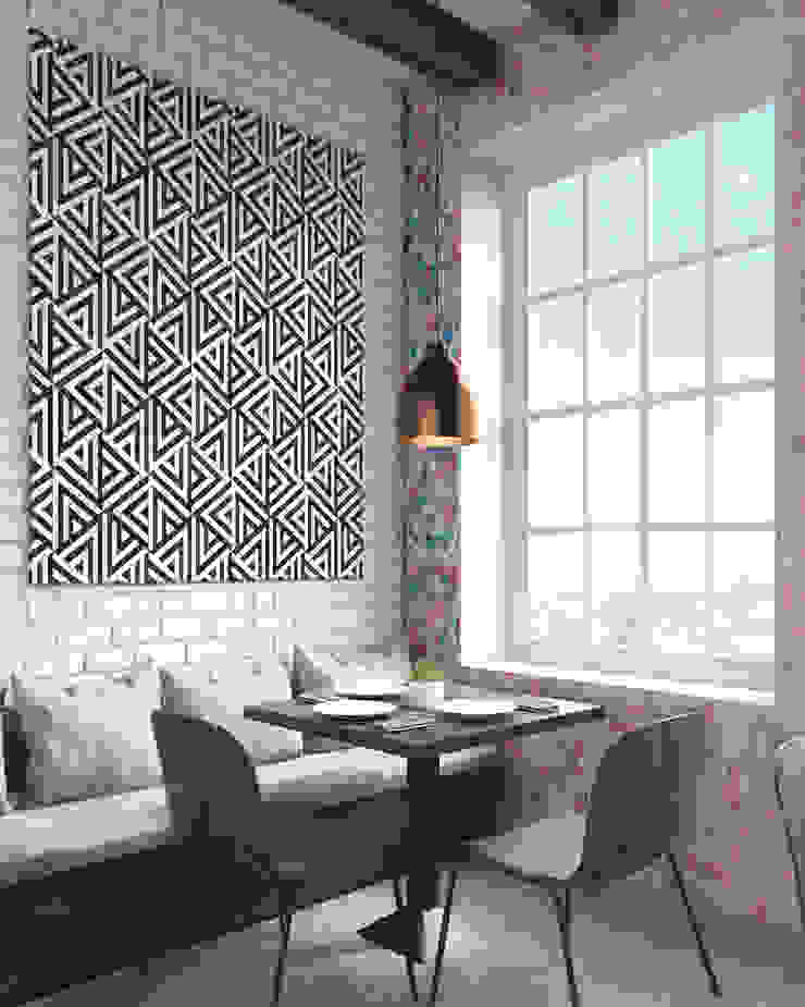 Abstract triangles Pixers Modern Walls and Floors White