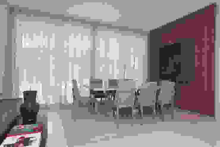 Eveline Sampaio Arquiteta e Designer de Interiores Sala da pranzo moderna MDF Grigio