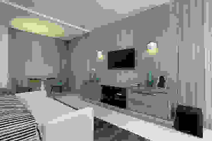 Eveline Sampaio Arquiteta e Designer de Interiores Camera da letto moderna MDF Marrone