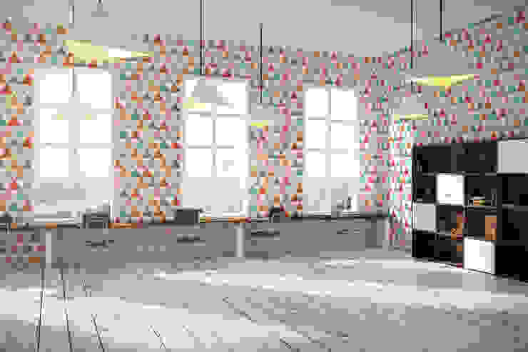 Hypnotized Triangles Pixers Modern Walls and Floors Multicolored