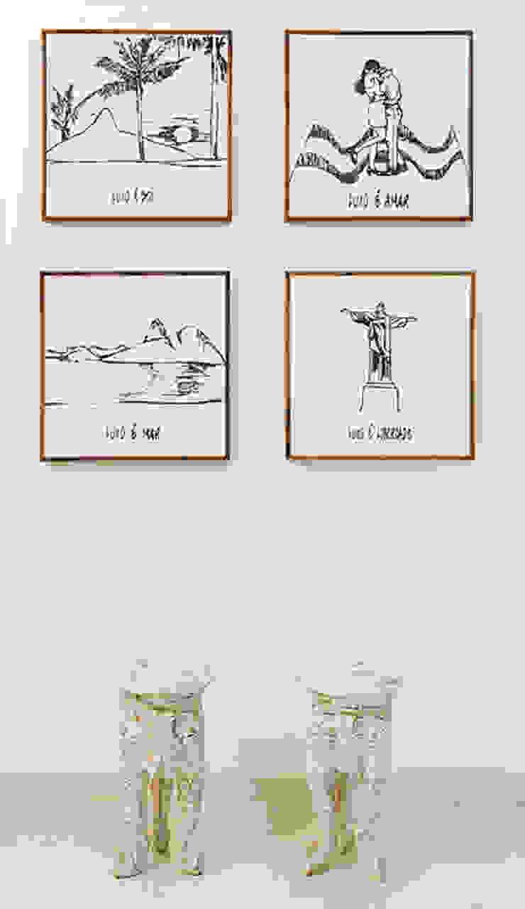 THEROOM ARQUITETURA E DESIGN Pasillos, vestíbulos y escaleras modernos