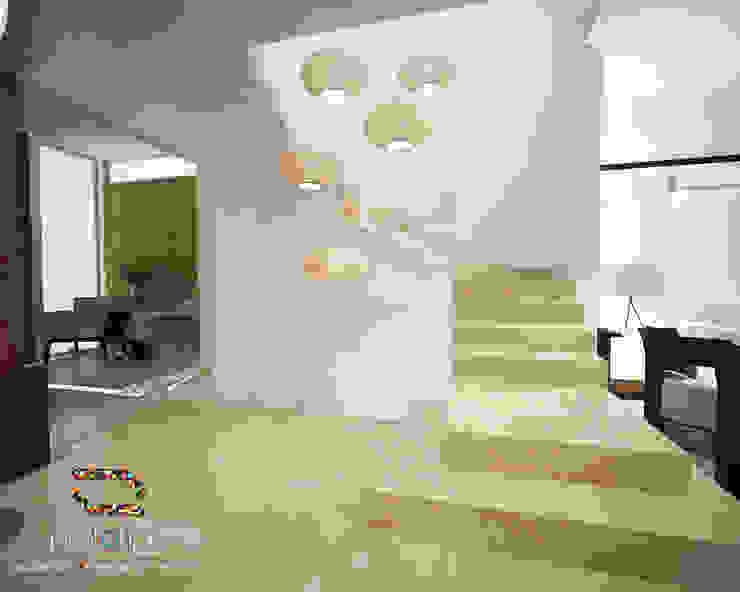 Prototipo Arquitectos Corredores, halls e escadas modernos