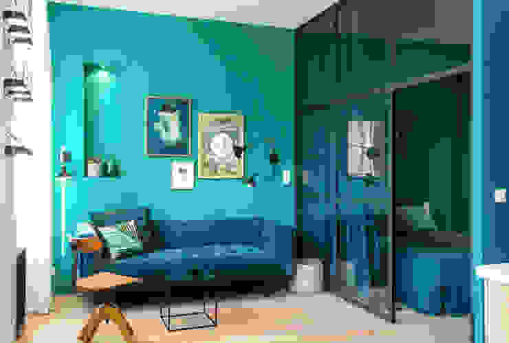 Blue Velvet, Insides Insides Eclectic style living room Blue