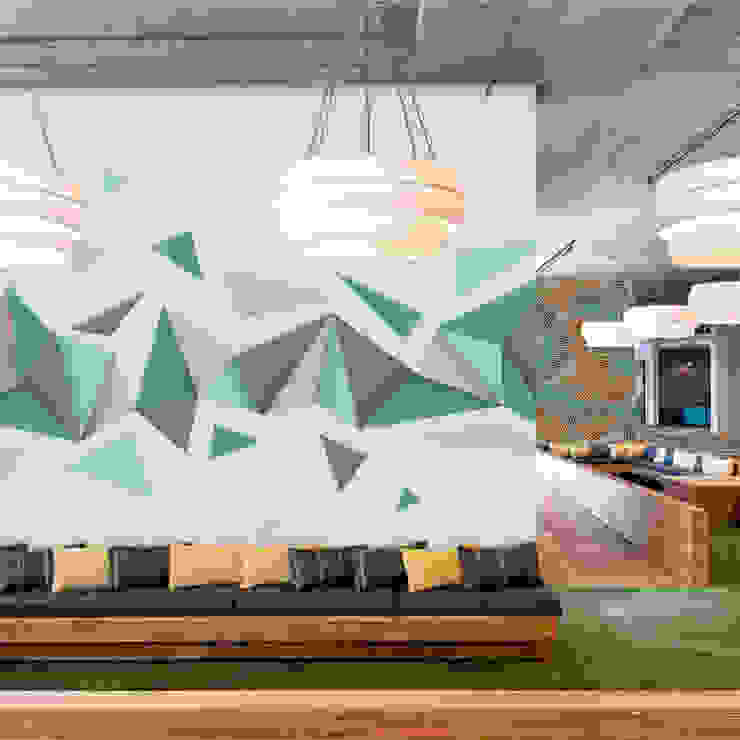 Turquoise World Pixers Modern Walls and Floors Turquoise