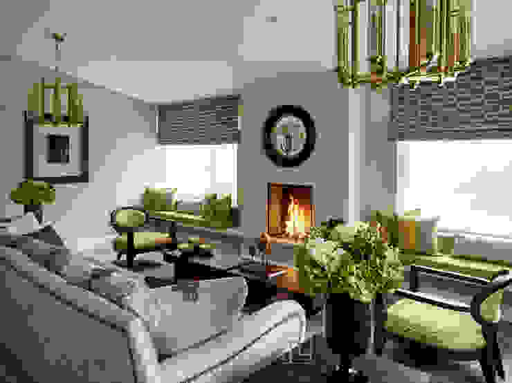 Living Room Tailored Living Interiors Вітальня Interior designer,interior design,window seat,bespoke sofa,bespoke tables