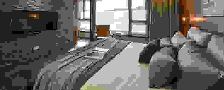 CJ INTERIOR 長景國際設計 Camera da letto in stile asiatico