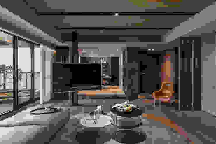 CJ INTERIOR 長景國際設計 Soggiorno in stile asiatico