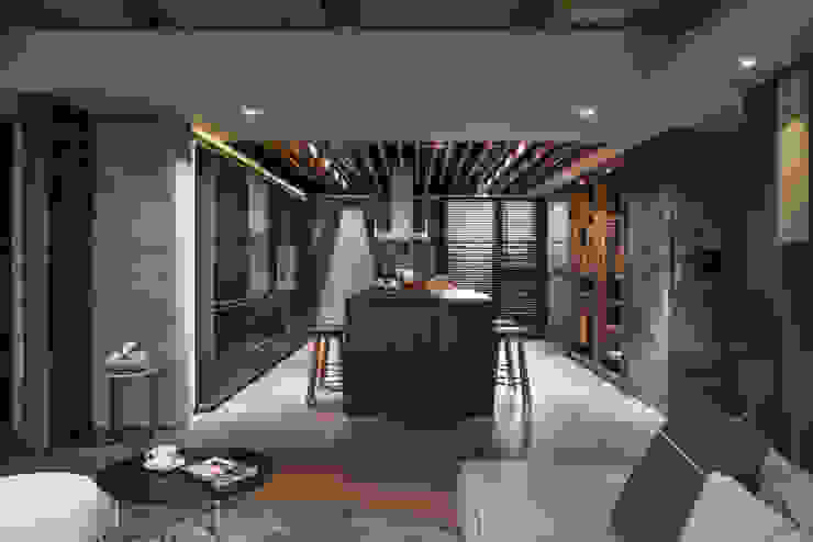 CJ INTERIOR 長景國際設計 Sala da pranzo in stile asiatico
