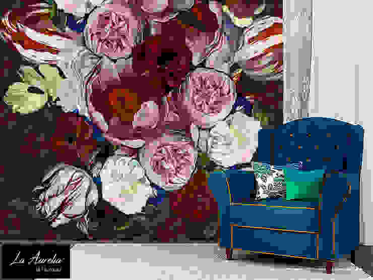 True Colors – Variation – Wallpaper La Aurelia Walls & flooringWallpaper Multicolored wallpaper,wallcovering,wallcoverings,flowers,bouquet,green,white,red,pink,tulips,roses,tulip,rose,dutch,dutch