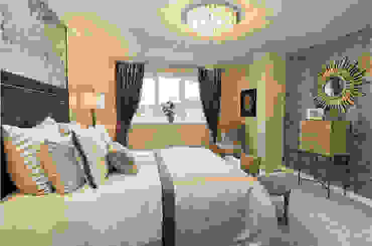 Take a step into luxury each day.. Nowoczesna sypialnia od Graeme Fuller Design Ltd Nowoczesny