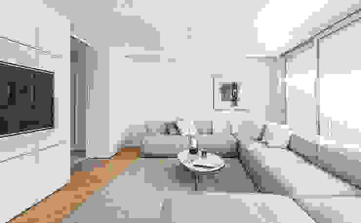 Minimal white, BRANDO concept BRANDO concept Modern Living Room