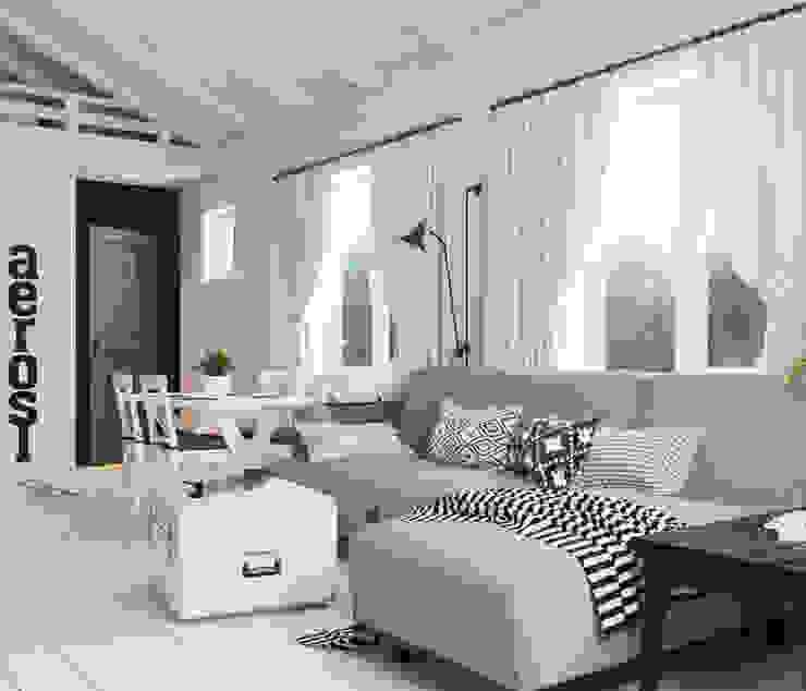 Home in the Woods غرفة المعيشة خشب White