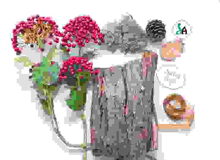 Kit de decoração de mesa casca Sublim Ambiente Sala de estarAcessórios e Decoração Madeira Efeito de madeira