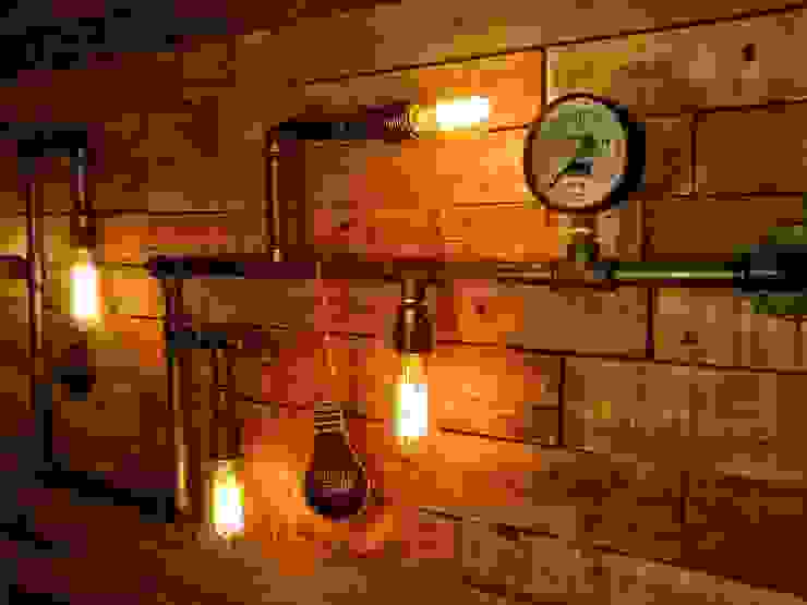 aplique pared industrial steampunk