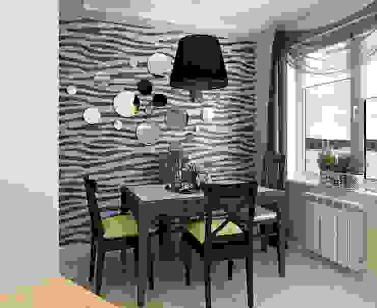 2к.кв. в ЖК Черемушки 2 (70 кв.м), ДизайнМастер ДизайнМастер Eclectic style kitchen Grey