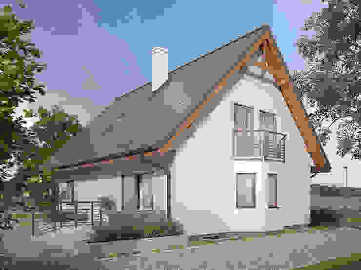 Wizualizacja projektu domu Goździk homify Nowoczesne domy