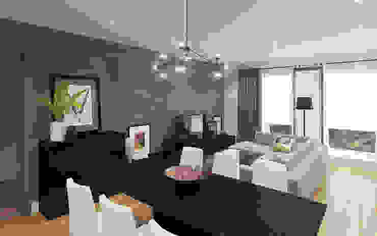 Apartment in Otrada estate Ksenia Konovalova Design Modern Living Room Grey