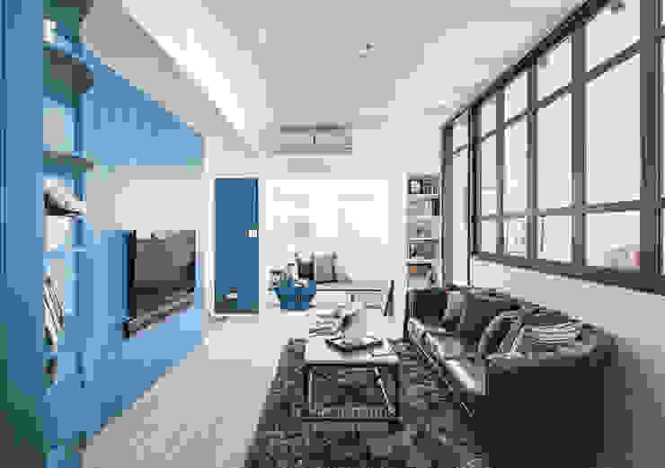 homify Living room Blue