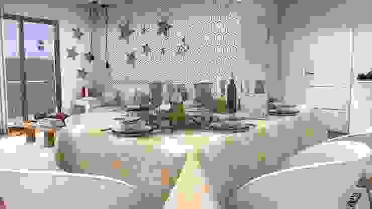 Christmas living room, Blophome Blophome Comedores de estilo moderno 3d modeling,interior design,room planning,architectural design,furniture,virtual room design,room designer,decorating,software,virtual reality,vitra,ikea