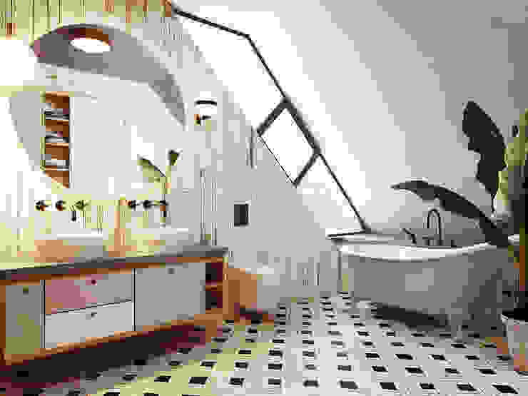 WROCŁAW / OPORÓW - 200M2, razoo-architekci razoo-architekci Eclectic style bathroom