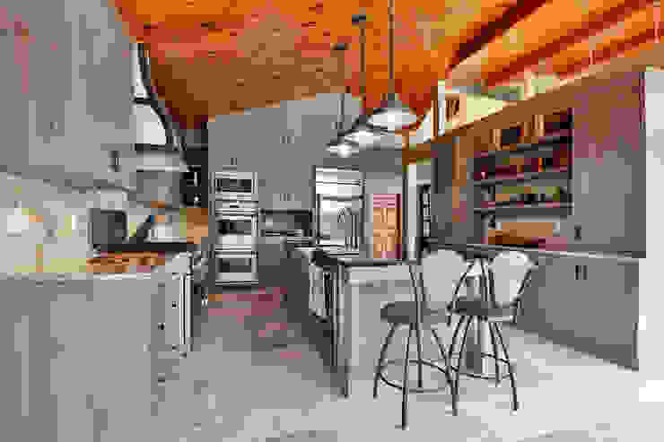 Lake of the woods cottage interiors Unit 7 Architecture Modern kitchen Cabinetry,Furniture,Countertop,Property,Table,Kitchen,Chair,Shelf,Wood,Kitchen appliance