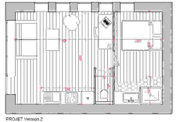 Changement de destination d'un local commercial en habitation à Caen, Dem Design Dem Design جدران