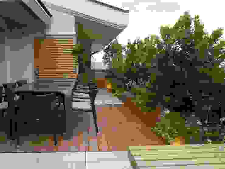 Wood and Green, Paola Thiella Paola Thiella Mediterraner Balkon, Veranda & Terrasse