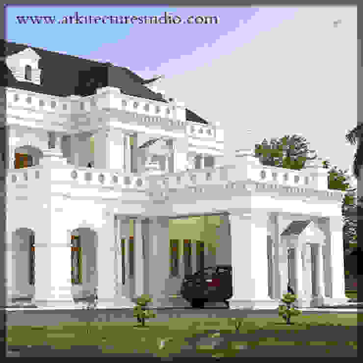 colonial style luxury indian home design Arkitecture studio,Architects,Interior designers,Calicut,Kerala india Colonial style house