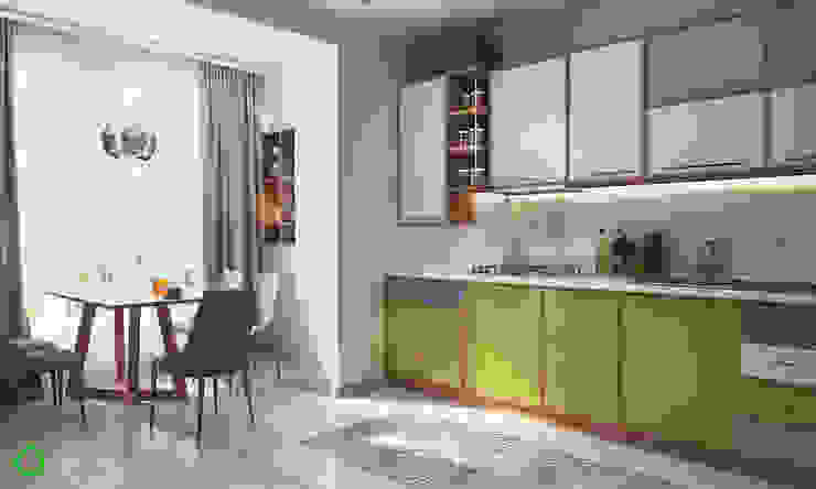 Weiße Küche Dunkle Arbeitsplatte Wandfarbe