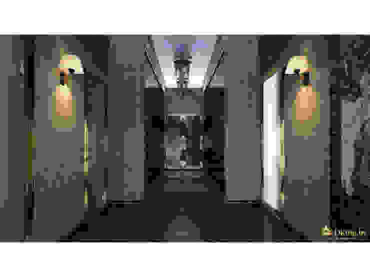 Ar-Deco interior of privet house Студия дизайна интерьера Dking Classic corridor, hallway & stairs