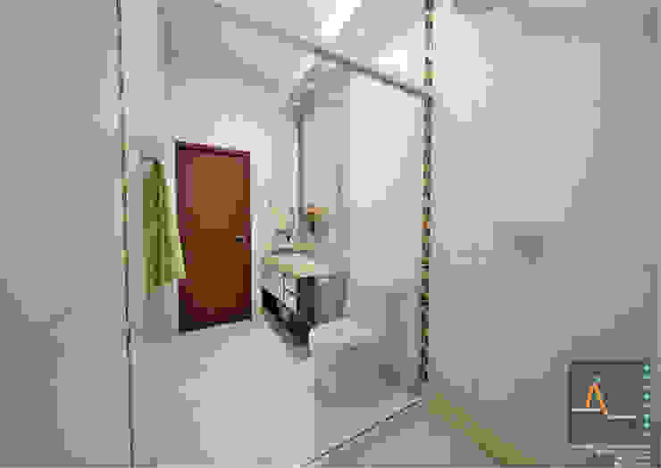 Banheiro Social A|R, Ao Cubo Arquitetura e Interiores Ao Cubo Arquitetura e Interiores Kamar Mandi Klasik Orange