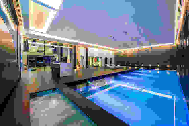 Swimming Pool KSR Architects Modern Pool Brown indoor pool
