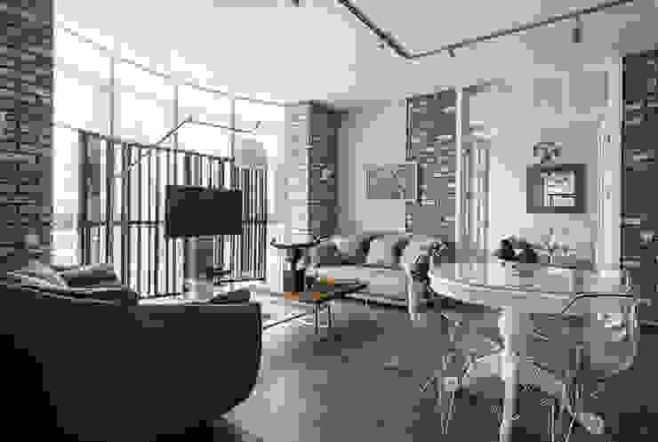 Coconut - романтический лофт, Irina Derbeneva Irina Derbeneva Industrial style living room