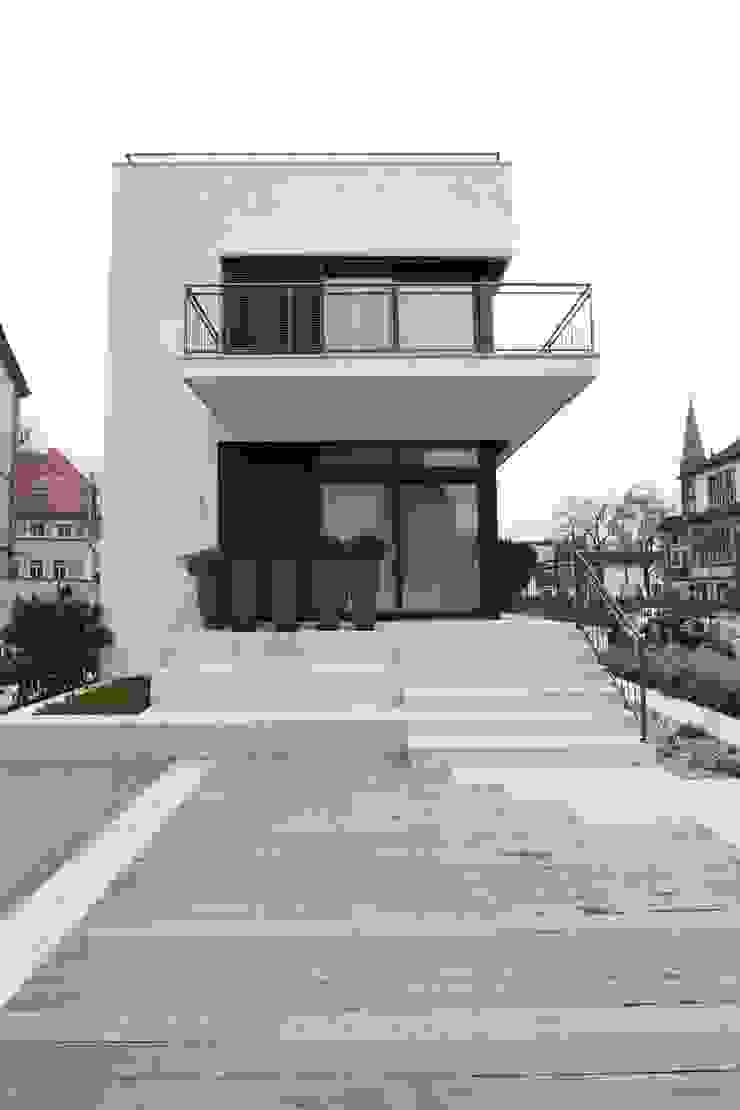 Gründerzeitvilla Aschaffenburg, innen_architekten BALS + WIRTH innen_architekten BALS + WIRTH Moderne Häuser Fassade,Außentreppe,Balkon,Fenster,Anbau