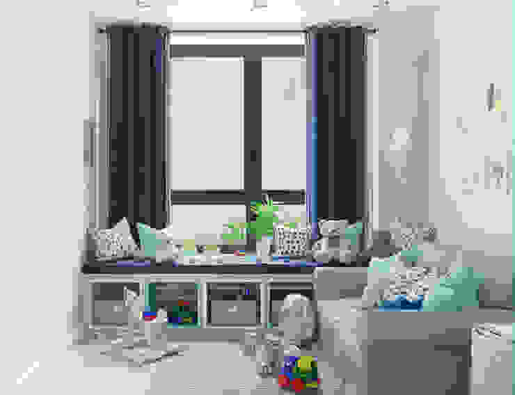 ДИЗАЙН ИНТЕРЬЕРА КВАРТИРЫ В ЖК "ФИЛИ ГРАД" 80м2, OM DESIGN OM DESIGN Dormitorios infantiles minimalistas