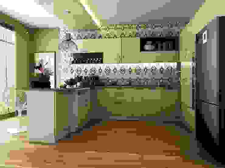 MODISH Kitchen homify Kitchen,modular kitchen,blue interiors,interior,italian kitchen