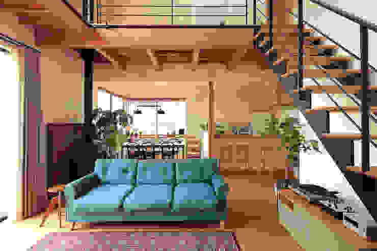 FUN! HOUSE!, こぢこぢ一級建築士事務所 こぢこぢ一級建築士事務所 Living room