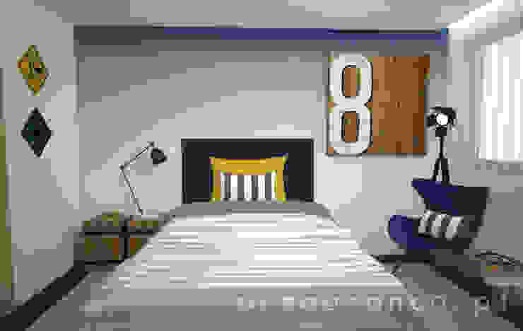 Quarto H. Quartos modernos por Areabranca Moderno