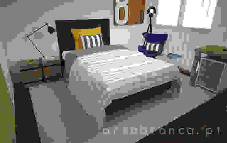 Quarto H. Quartos modernos por Areabranca Moderno