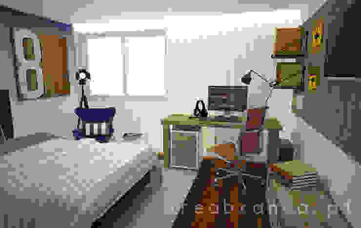 Quarto H. Quartos modernos por Areabranca Moderno